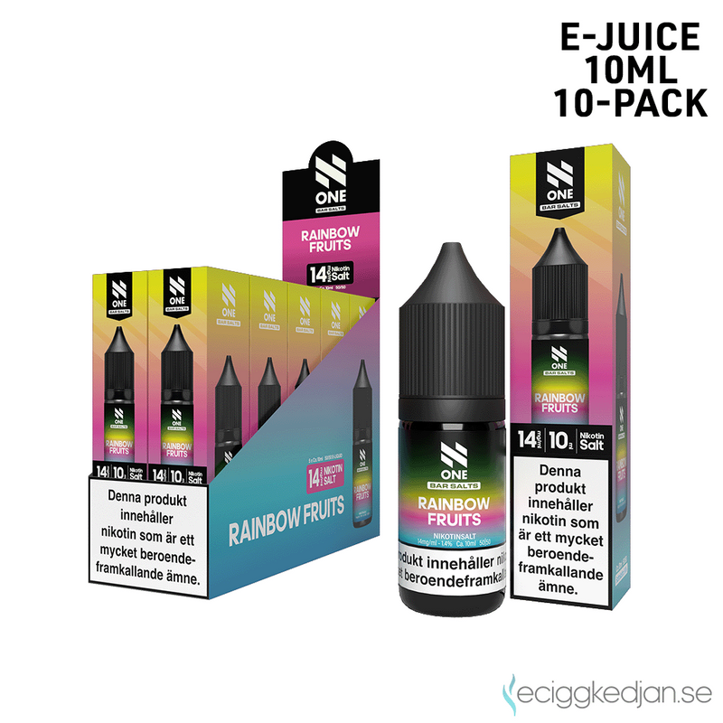N One Crystal | Rainbow Fruits | 10ml E-Juice | 10pack