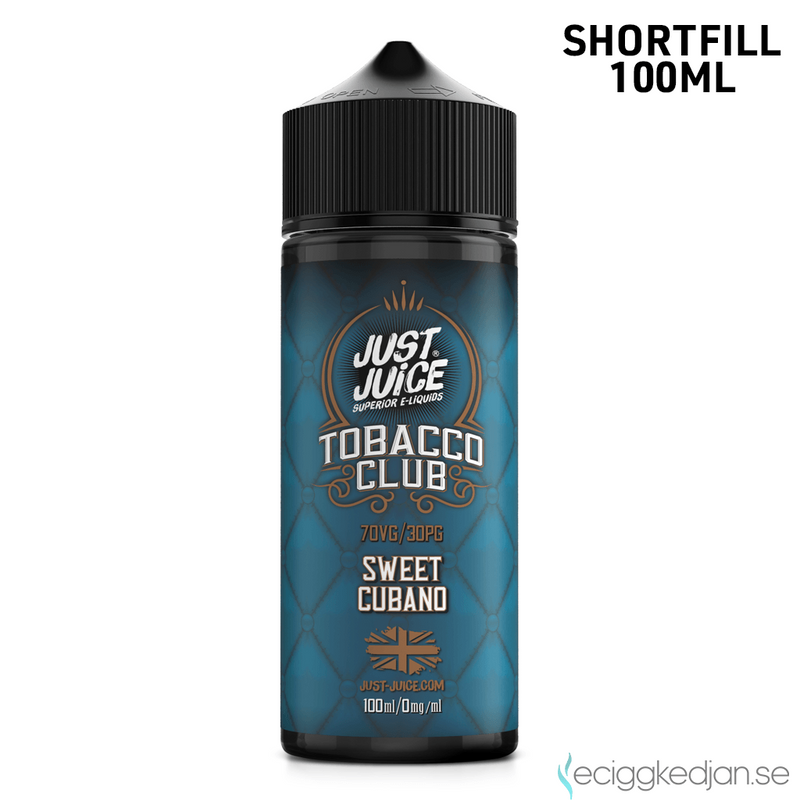 Just Juice Tobacco Club | Sweet Cubano | 100ml Shortfill