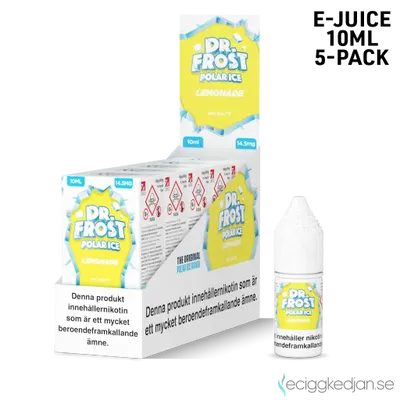 Dr Frost Polar Ice Nic Salt | Lemonade | 10ml E-Juice | 14,5mg Saltnikotin | 5pack