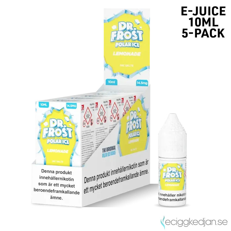 Dr Frost Polar Ice Nic Salt | Lemonade | 10ml E-Juice | 14,5mg Saltnikotin | 5pack