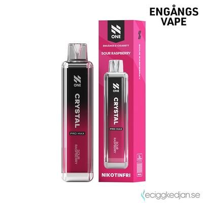 N One Crystal ZERO | Sour Raspberry | Engångsvape