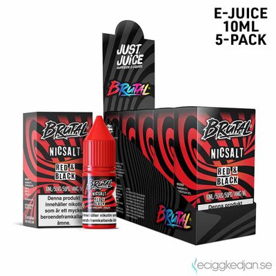 Just Juice Brutal | Red Black | 10ml E-Juice | 5pack