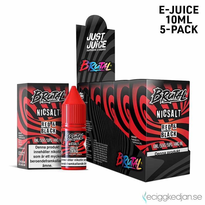 Just Juice Brutal | Red Black | 10ml E-Juice | 5pack