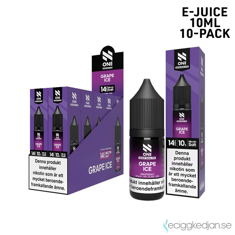 N One Crystal | Grape Ice | 10ml E-Juice | 10pack