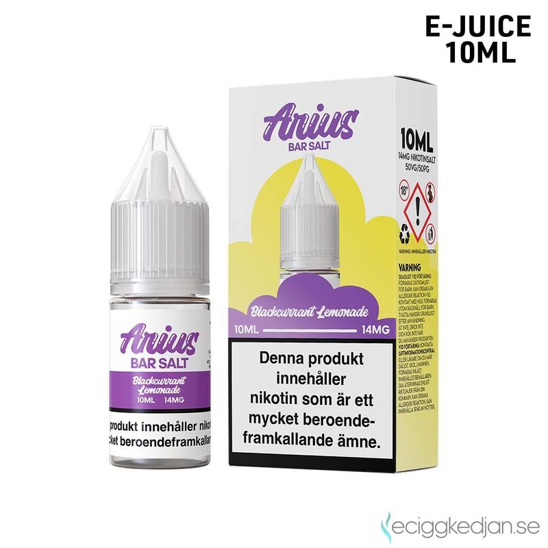 Arius Bar Salt Fruity | Blackcurrant Lemonade | 10ml E-Juice