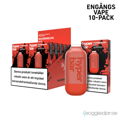 Hyper Bar | Watermelon Ice | Engångsvape | 10pack