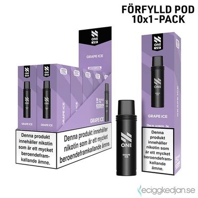N One Pod V2 | Grape ICE | Förfylld Pod | 10pack