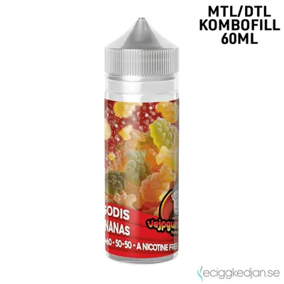 Vejpgummans Godis | Ananas | 60ml Kombofill