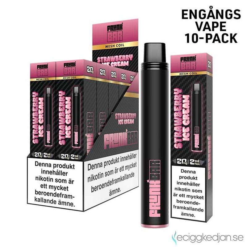Frunk Bar | Strawberry Ice Cream | Engångsvape | 10pack