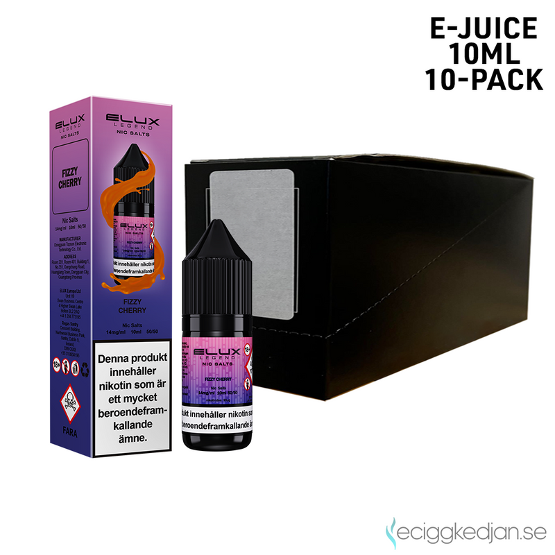 Elux Legends | Fizzy Cherry | 10ml E-Juice | 10pack