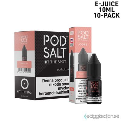 Pod Salt Core | Peach Ice | 10ml E-Juice | 10pack
