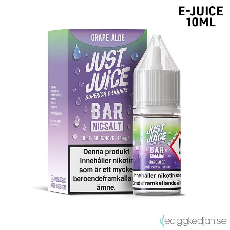 Just Juice Bar | Grape Aloe | 10ml E-Juice