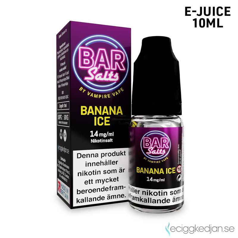 Bar Salts | Banana Ice | 10ml E-Juice