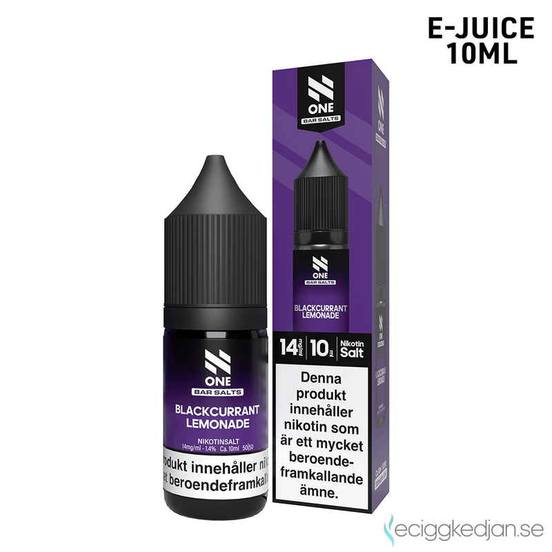 N One Crystal | Blackcurrant Lemonade | 10ml E-Juice