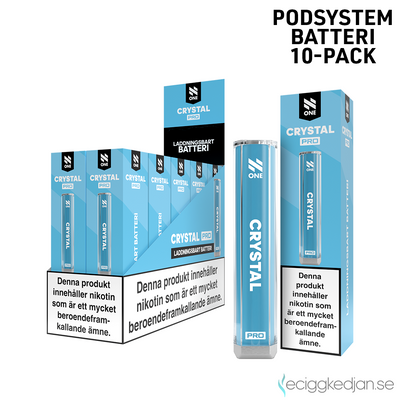 N One Crystal PRO | Blue | Batteri | 10pack