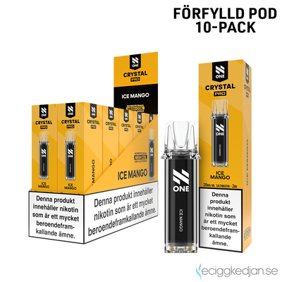 N One Crystal PRO | Ice Mango | Förfylld Pod | 10pack