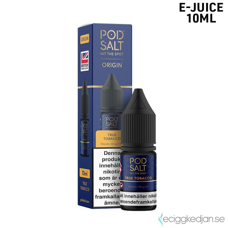 Pod Salt Origin | True Tobacco | 10ml E-Juice