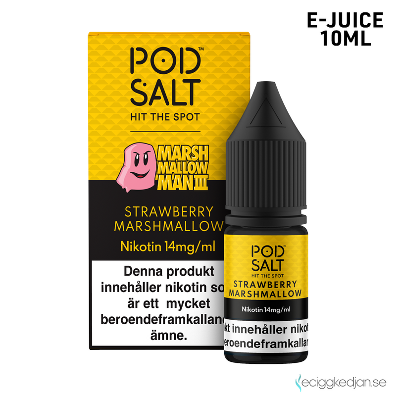 Pod Salt Fusion | Marshmallow Man III | 10ml E-Juice | OBS!! Kort/Utgånget Datum