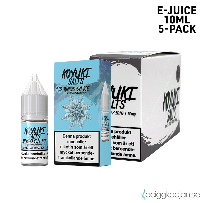 Koyuki Salts | Ringo On Ice | 10ml E-Juice | 5pack