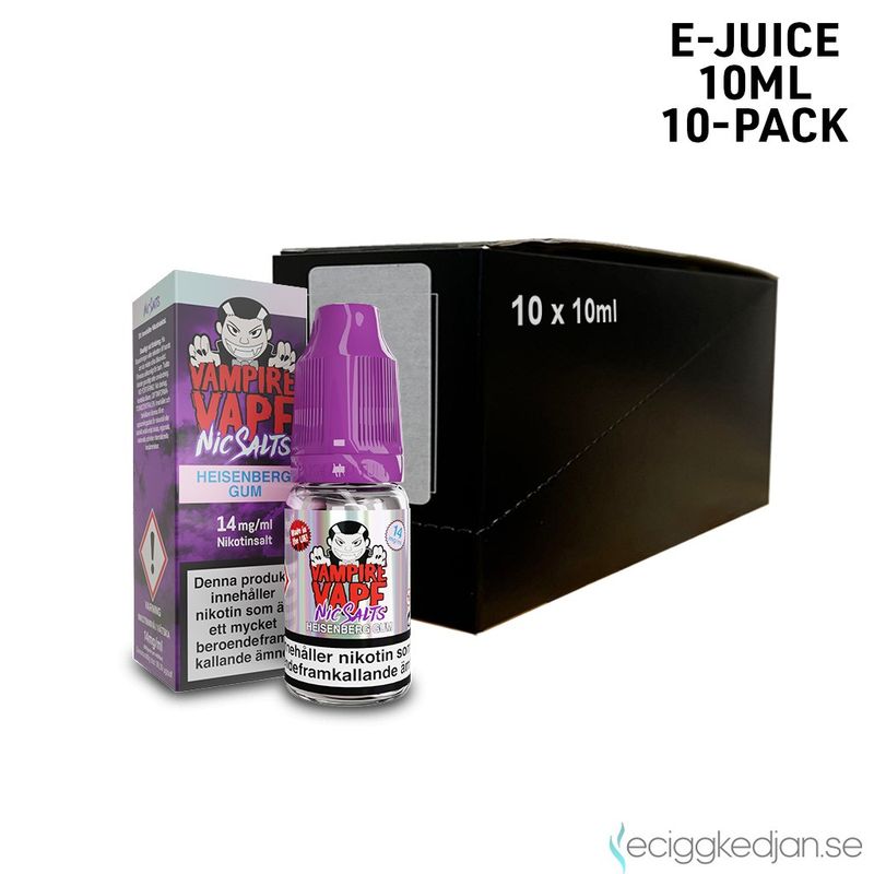 Vampire Vape | Heisenberg Gum | 10ml E-Juice | 10pack