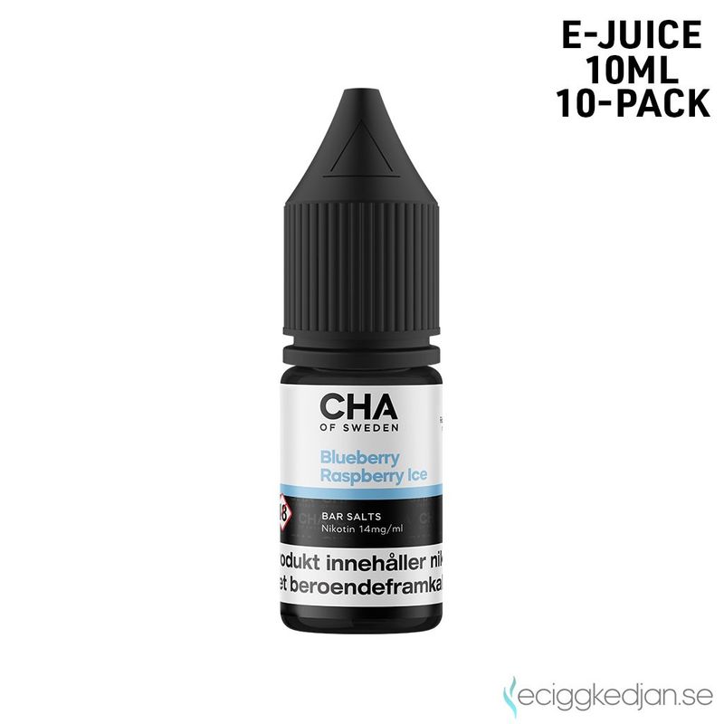 CHA of Sweden Ice Edition | Blueberry Raspberry Ice | 10ml E-Juice | 10pack