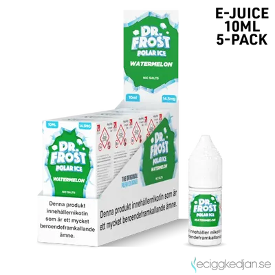 Dr Frost Polar Ice Nic Salt | Watermelon | 10ml E-Juice | 14,5mg Saltnikotin | 5pack