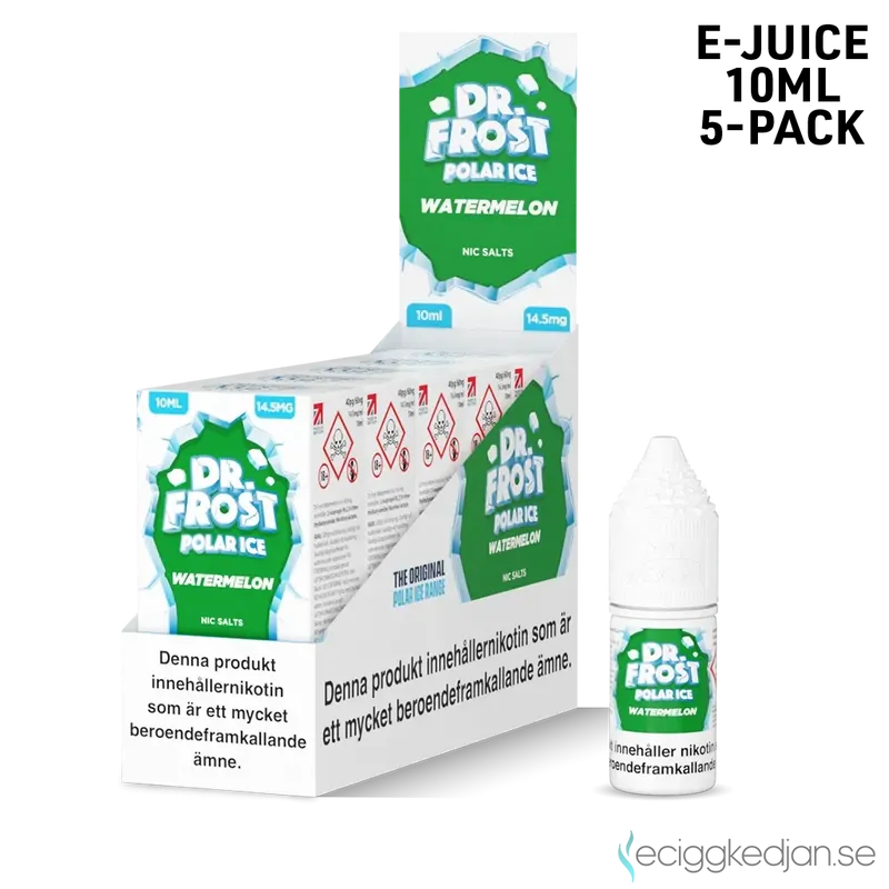 Dr Frost Polar Ice Nic Salt | Watermelon | 10ml E-Juice | 14,5mg Saltnikotin | 5pack