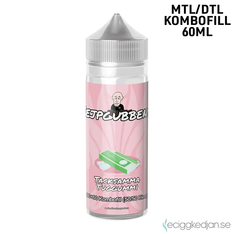Vejpgubbens | Tacksamma Tuggummi | 60ml Kombofill