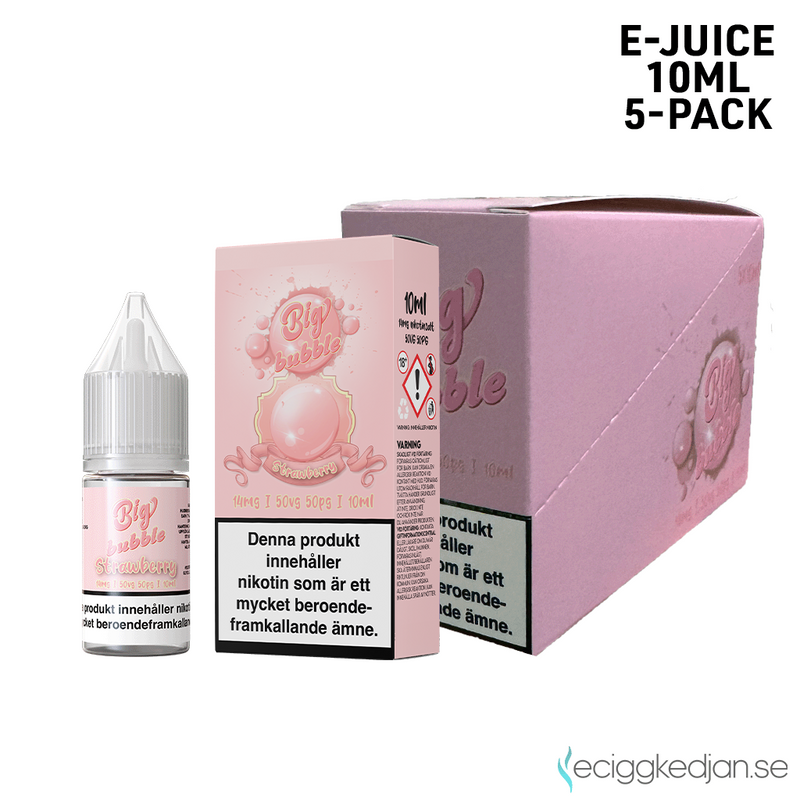 Big Bubble | Strawberry | 10ml E-Juice | 5pack