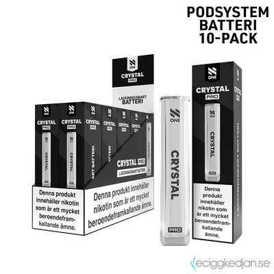 N One Crystal PRO | White | Batteri | 10pack