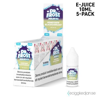 Dr Frost Polar Ice Nic Salt | Honeydew Blackcurrant | 10ml E-Juice | 14,5mg Saltnikotin | 5pack