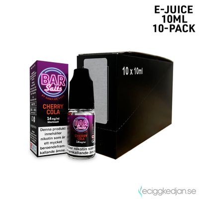 Bar Salts | Cherry Cola | 10ml E-Juice | 10pack