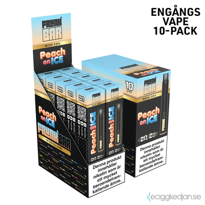 Frunk Bar | Peach on Ice | Engångsvape | 20mg | 10pack