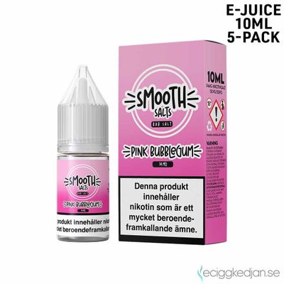Smooth Salt Sweet | Pink Bubblegum | 10ml E-Juice | 5pack