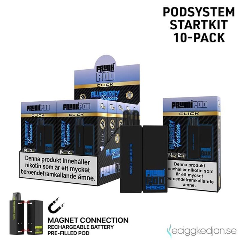 Pod Click Kit | Frunk | Blueberry Fusion | Batteri inkl Förfylld Pod | 2*10pack | Limited Edition