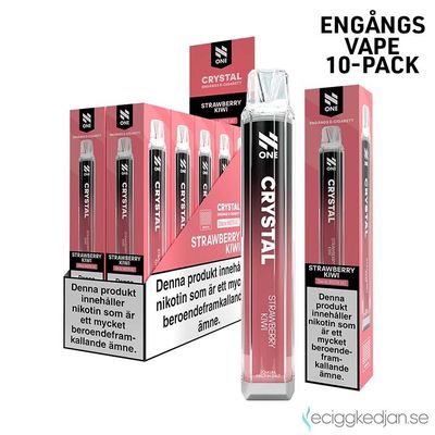 N One Crystal | Strawberry Kiwi | Engångsvape | 10pack