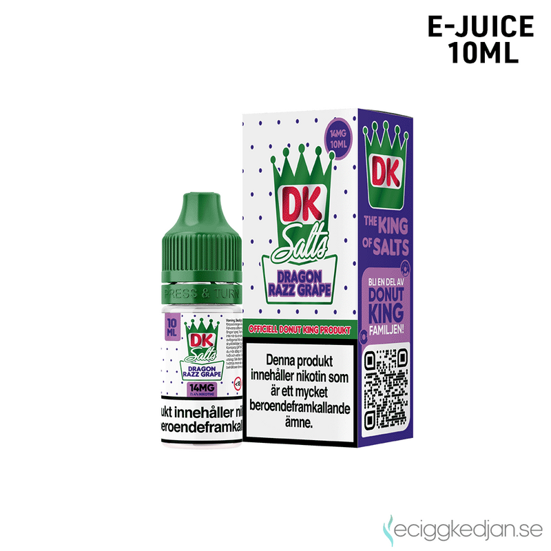 DK Salts | Dragon Razz Grape | 10ml E-Juice
