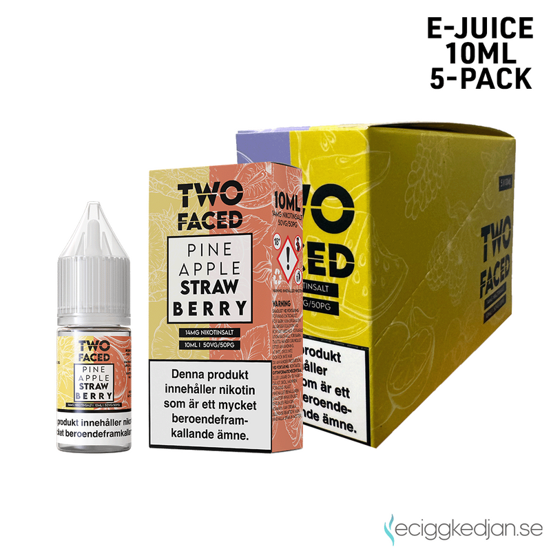 Two Faced | Pineapple Strawberry | 10ml E-Juice | 5pack