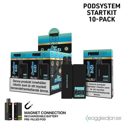 Pod Click Kit | Frunk | Sour Blue Razz | Batteri inkl Förfylld Pod | 2*10pack | Limited Edition