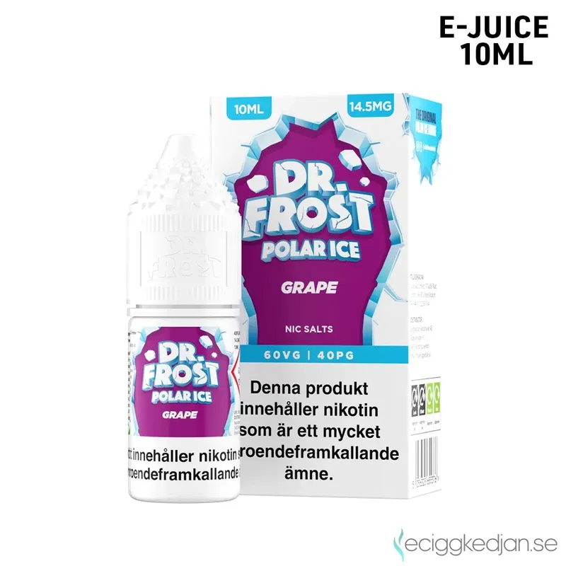 Dr Frost Polar Ice Nic Salt | Grape | 10ml E-Juice | 14,5mg Saltnikotin