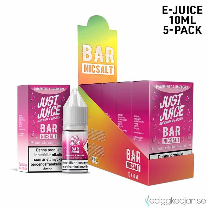 Just Juice Bar | Dragonfruit Raspberry | 10ml E-Juice | 10pack