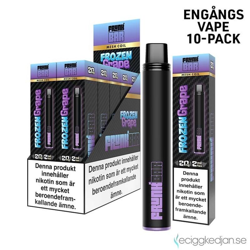 Frunk Bar | Frozen Grape | Engångsvape | 10pack
