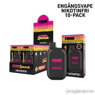 Frunk Bar Cube ZERO | Berry Lemonade | Nikotinfri Engångsvape | 10pack