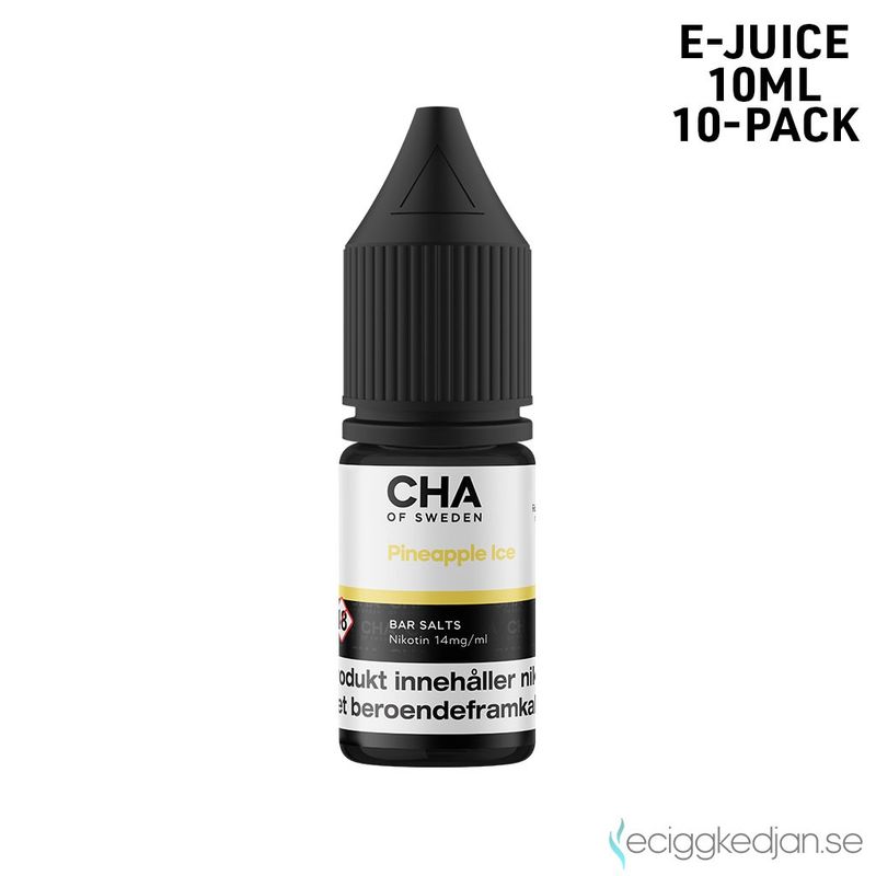 CHA of Sweden Ice Edition | Pineapple Ice | 10ml E-Juice | 10pack
