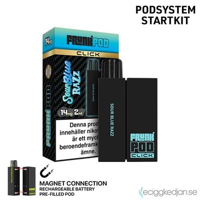 Pod Click Kit | Frunk | Sour Blue Razz | Batteri inkl Förfylld Pod
