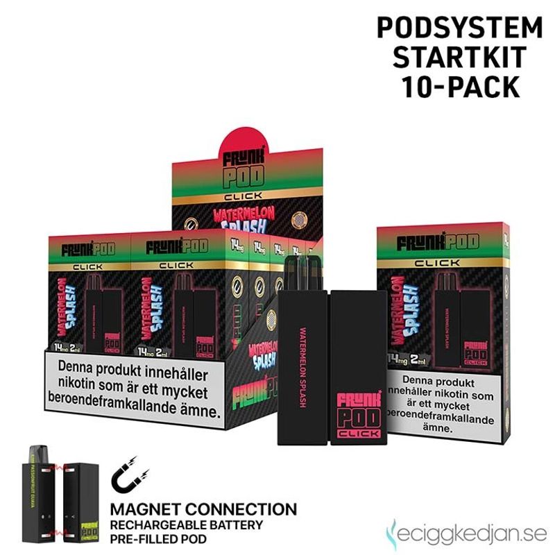 Pod Click Kit | Frunk | Watermelon Splash | Batteri inkl Förfylld Pod | 2*10pack | Limited Edition