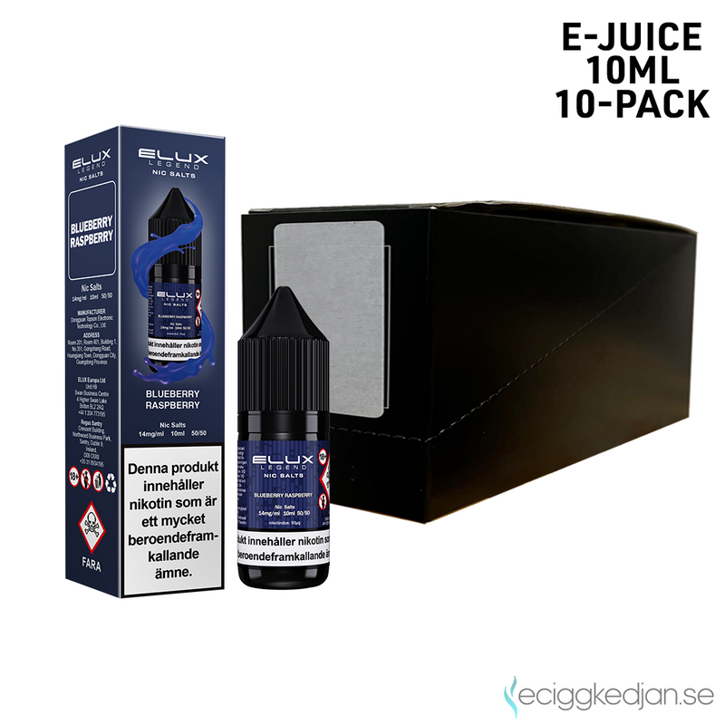 Elux Legends | Blueberry Raspberry | 10ml E-Juice | 10pack
