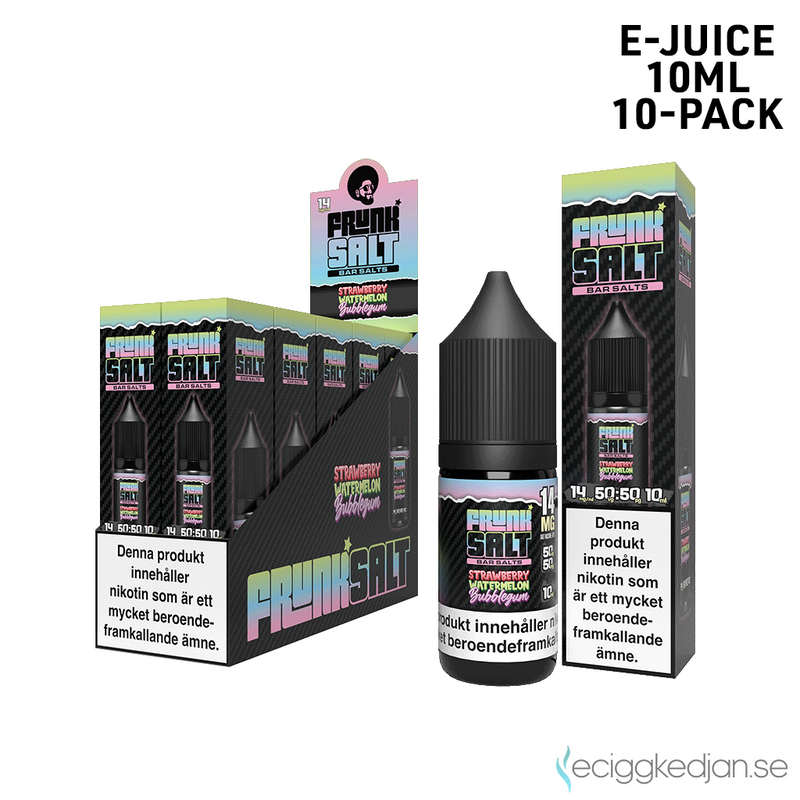 Frunk Salt | Strawberry Watermelon Bubbelgum | 10ml E-Juice | 10pack