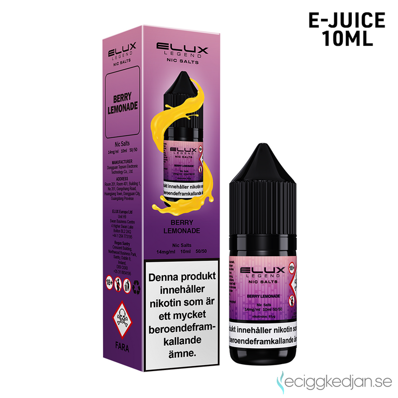 Elux Legends | Berry Lemonade | 10ml E-Juice