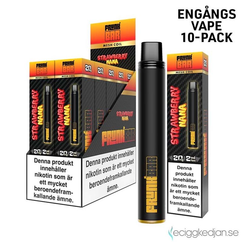 Frunk Bar | Strawberry Nana | Engångsvape | 10pack